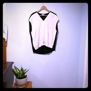 Helmut Lang fabric mixed top